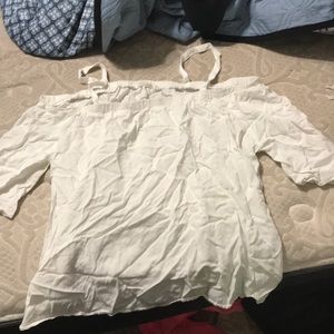 White off the shoulder